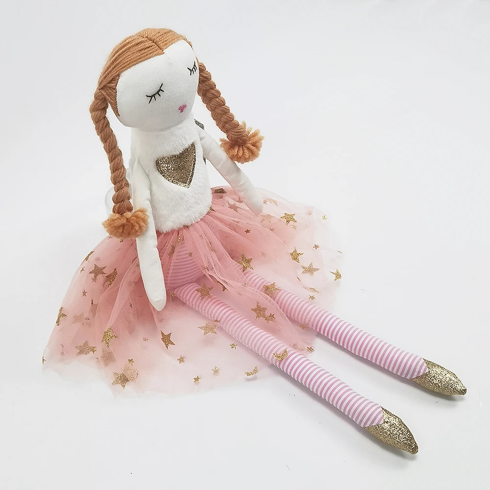 new Linda doll cuddle toy kids comforter toy sweet long leg girl doll sleeping mate angel fairy toy