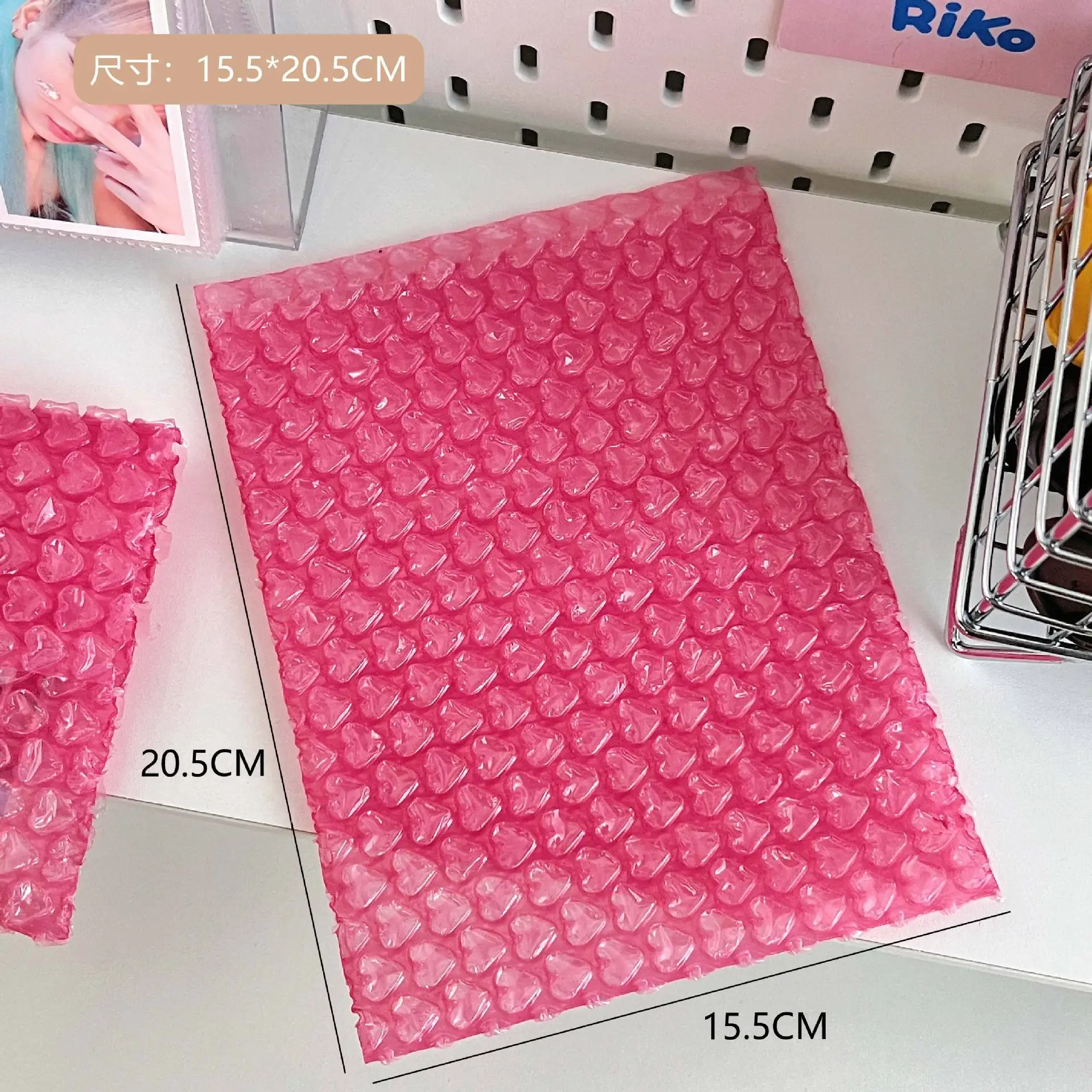 Love Heart Shaped Bubble Mailers Envelope Protective Wrap Plastic Shockproof Bag Foam Packing Bags Cushioning Bag