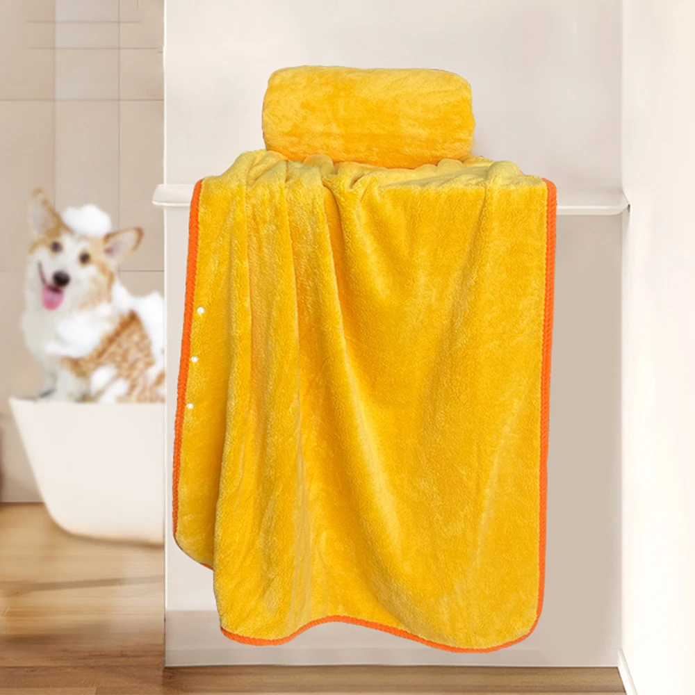 2024 new dog towel microfiber drying fast dry pet bath towel quickly absorbing water bath robe for dog and cat