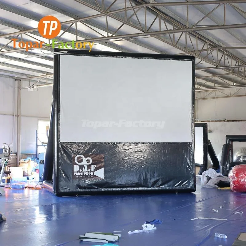 Topar-Inflatable Manufactory Large Green TV Cinema Inflatable Movie Screen Outdoor For Sale