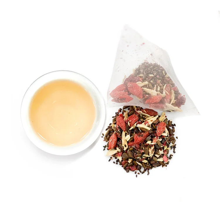 
Flavored tea Strawberry wolfberry fruit herbal pyramid tea bag detox slimming tea private label factory wholesale OEM ODM 