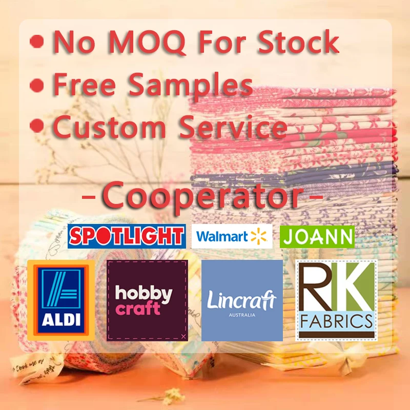 5pcs 18'x21' Floral Lowest Price Wholesale Fat Quarters Fabric Bundles Quality Patchwork Quilting Fabric