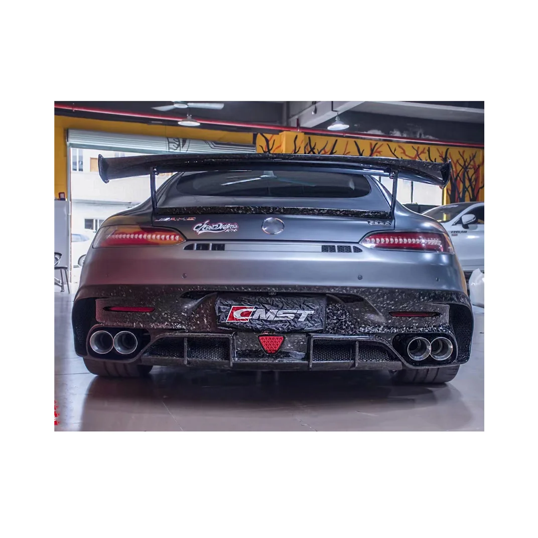 Комплект кузова для Mercedes Benz Amg Gt 2015-2020, сменный на Gts стиль, включает передний и задний бампер с решеткой радиатора