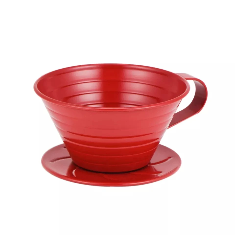 Hot Selling Stainless Steel  Multicolor Reusable Drip Cone Pour Over Coffee Drip Filter For Coffee Bar