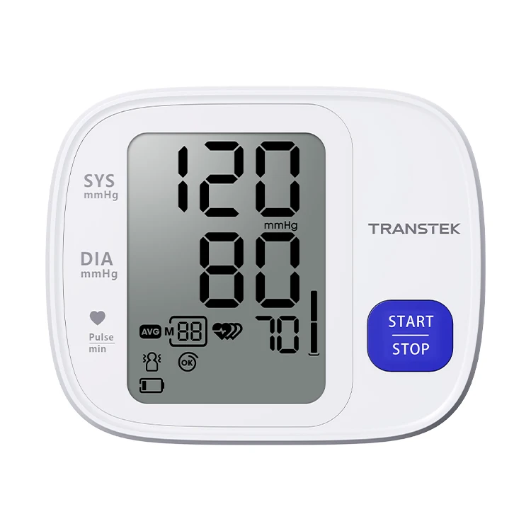 TRANSTEK Accurate Deflation Measurement Digital BP Machine Upper Arm BP Meter Smart Automatic Blood Pressure Monitor Tensiometer