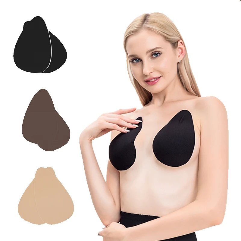2 Surfaces Women Invisible Bra Tape wholesale push up bra backless strapless self adhesive reusable invisible bra