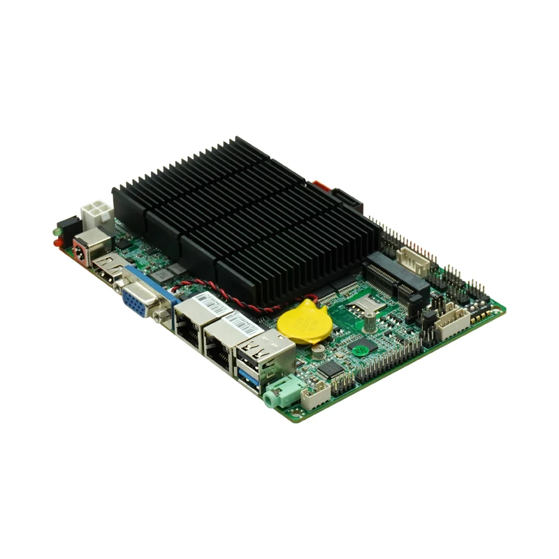 2 lans J4125 3.5 inch thin mini itx motherboard Kiosk mini pc motherboards thin mini itx mainboard