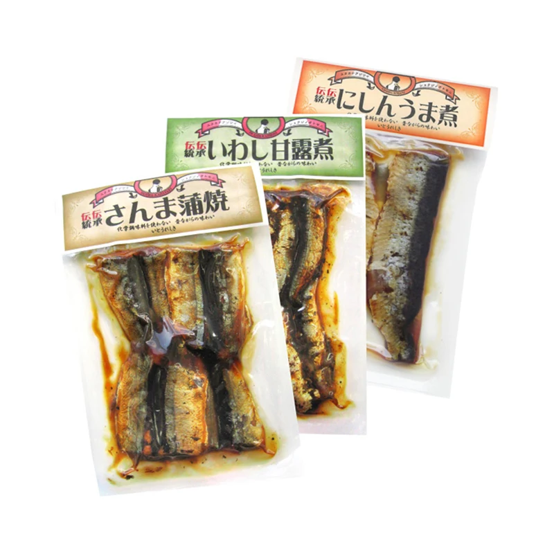 Японские соленые и сушеные рыбы, консервированные вкусные морепродукты
