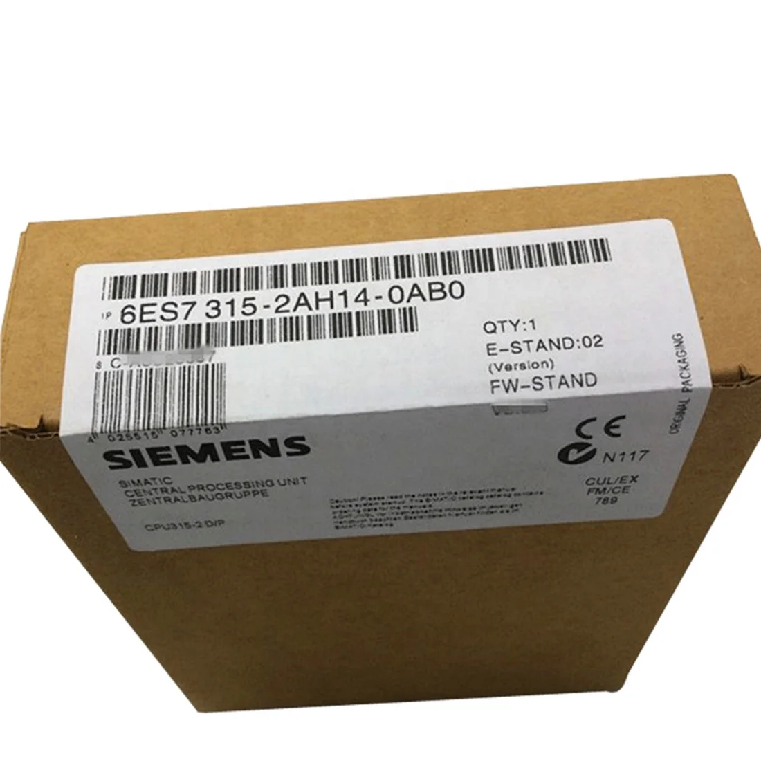 HMI SIMATIC S7-300 Central processing 6ES7315-2AF03-0AB0 CPU 315-2 DP Power supply module Siemens