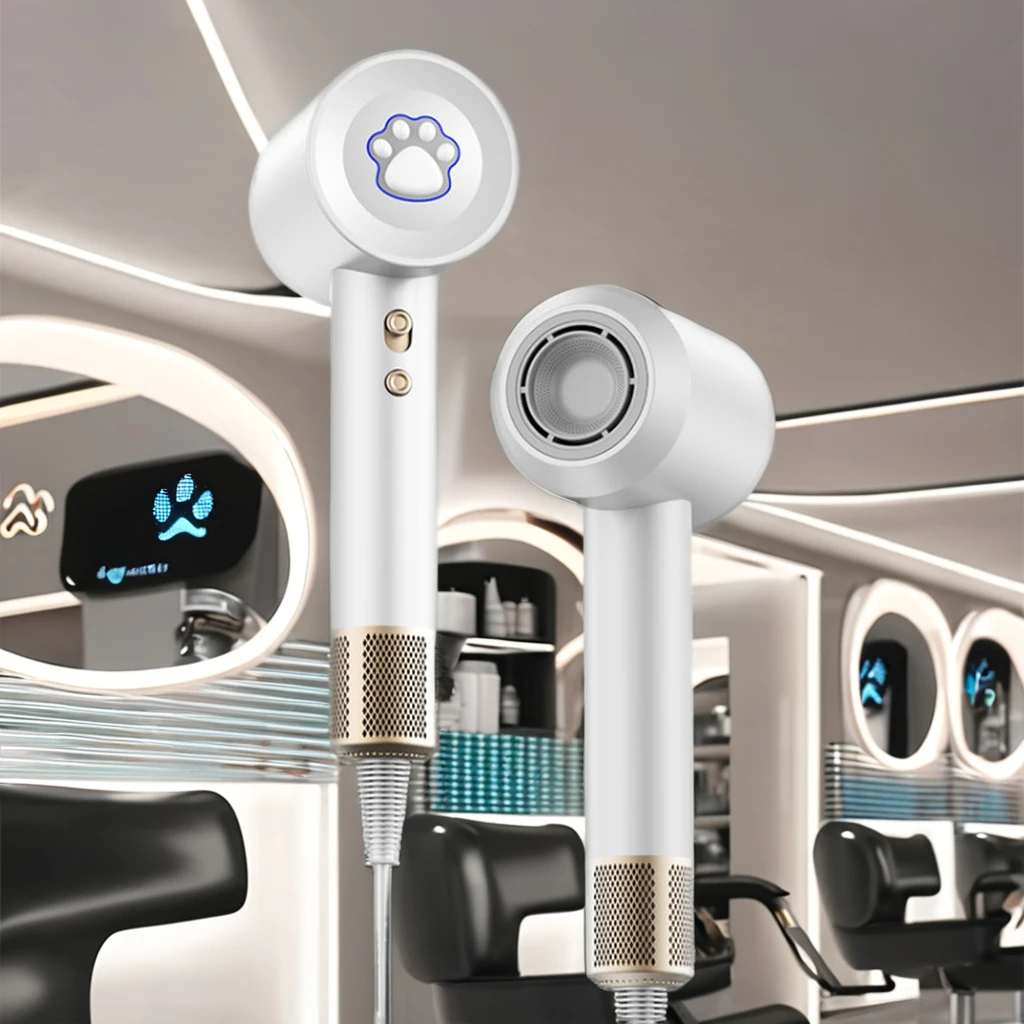 Custom Professional Salon Hair Dryer Lightweight Turbo BLDC Brushless Hair Blower Negative Ionic Brush Set Foldable Travel