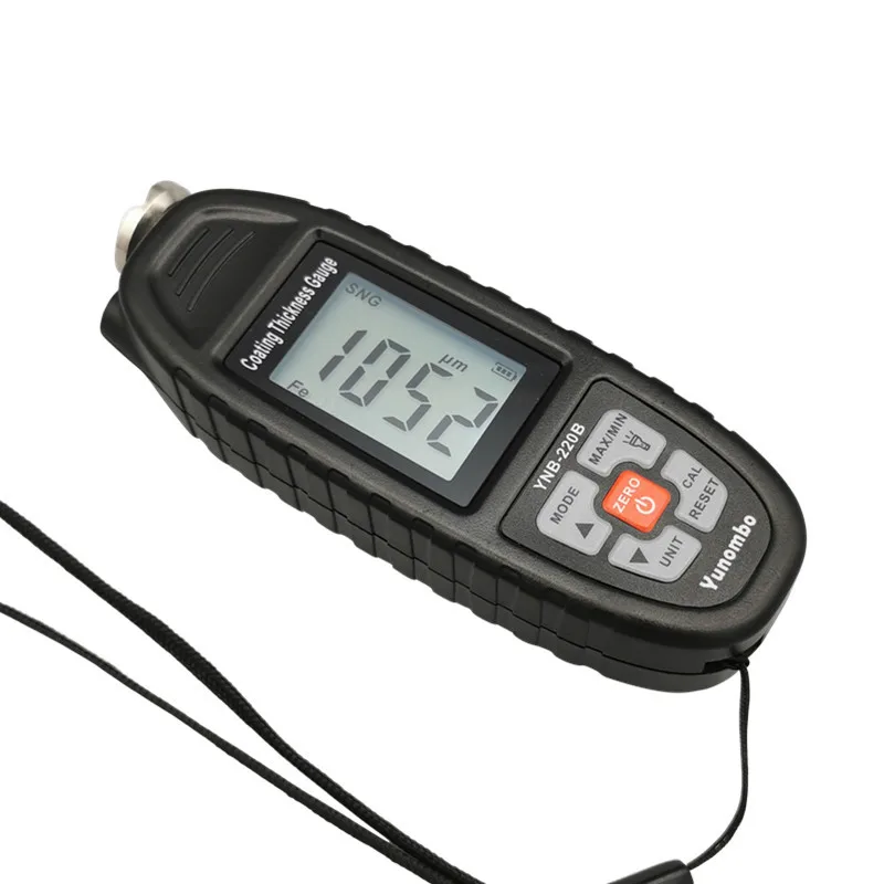 2020 Hot model Yunombo YNB-220B Digital Car Paint Thickness Meter Film Thickness Tester Coating Thickness Gauge with LED Light
