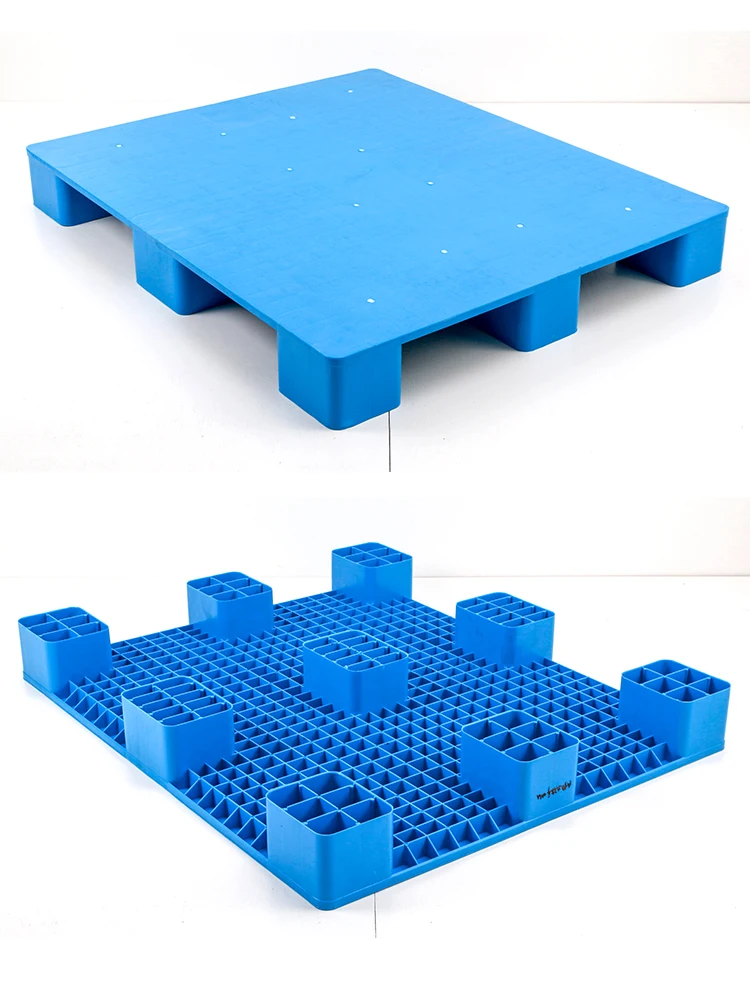 Plastic Pallets Factory price various size food transportation flat hdpe nine feet plastic pallet warehouse use fork pallet