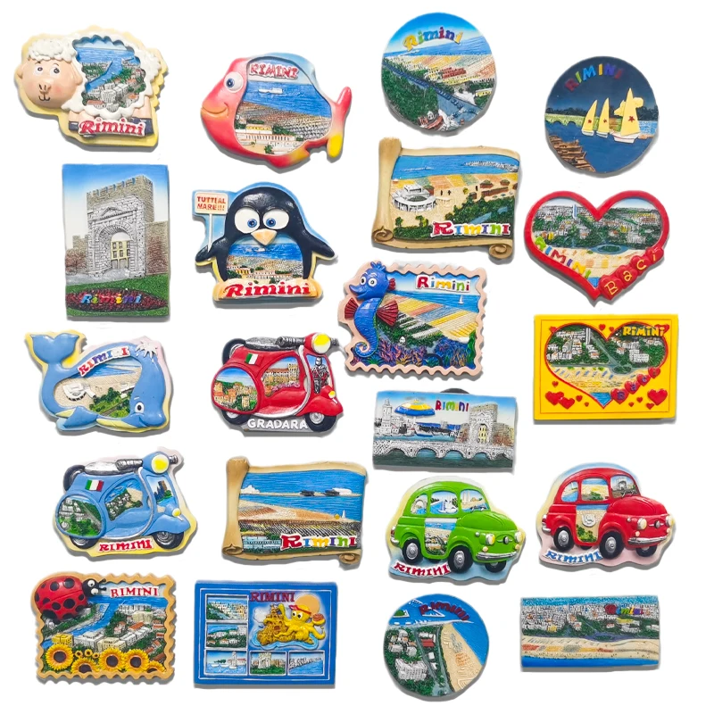 Personalized 3D Tourist Attraction Souvenir Resin Fridge Magnet