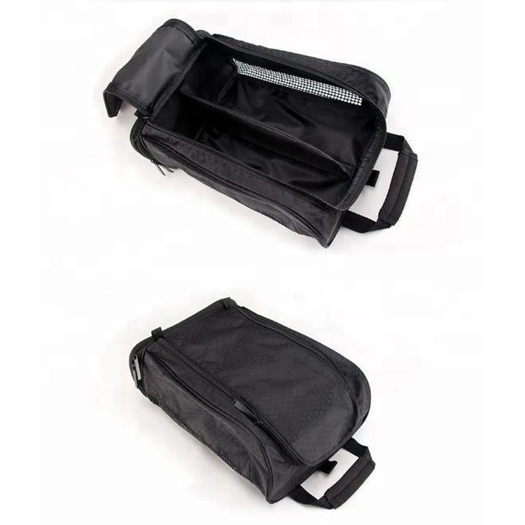 custom eco-friendly polyester gym sports net mesh shoe duffle bags boot box portable golf shoe bag for travel and competition
