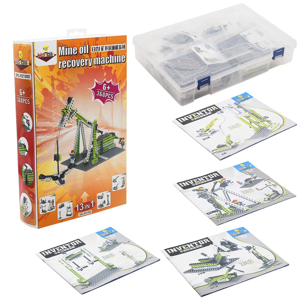 Kidsbits 13 in 1 Technology Assembled building block sets STEM Mining Machine Series