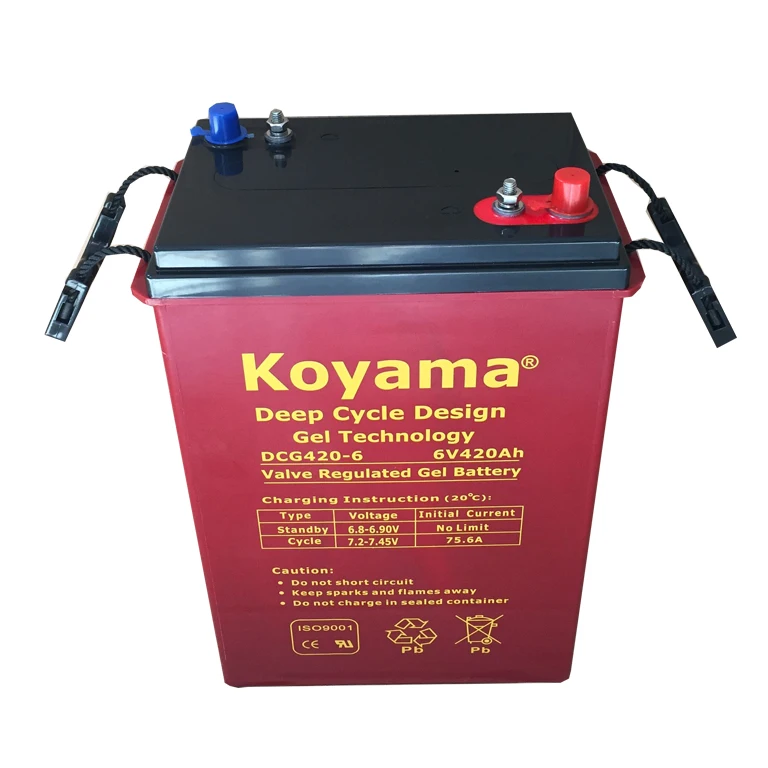 6volt golf cart battery, 420Ah marine deep cycle gel battery instead of Trojan L16H-AC battery