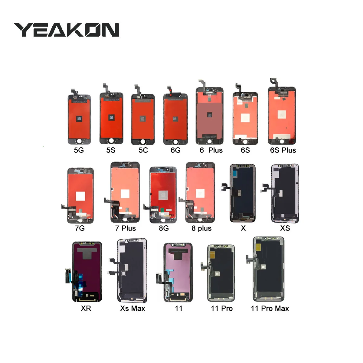 TFT LCD Screen for iPhone 8 Plus 7 Plus Display China Factory Mobile Phone LCD for iPhone 11 Pro OLED Display 13 XR Incell LCD