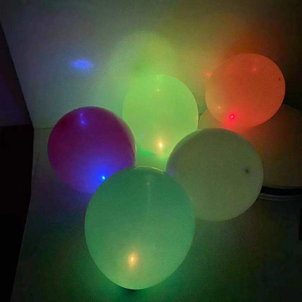 New custom logo  clear glowing globos flashing  lights up  Led Balloon With Light