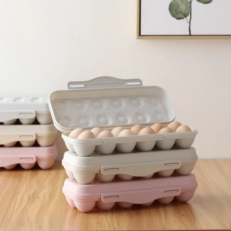 Hot Selling Home Refrigerator Plastic Egg Holder Tray Kitchen Egg Storage Box