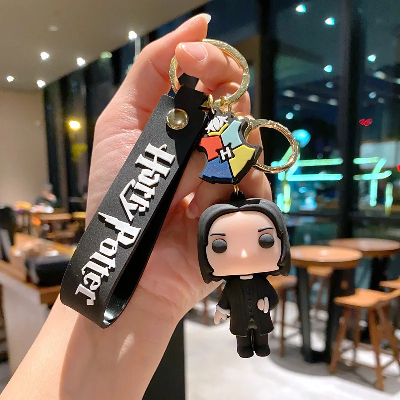 Cute Harry Keychain Cute Cartoon Car Keychain Bag Exquisite Potter Pendant Gift Wholesale Harried Potter PVC Keychain Toy