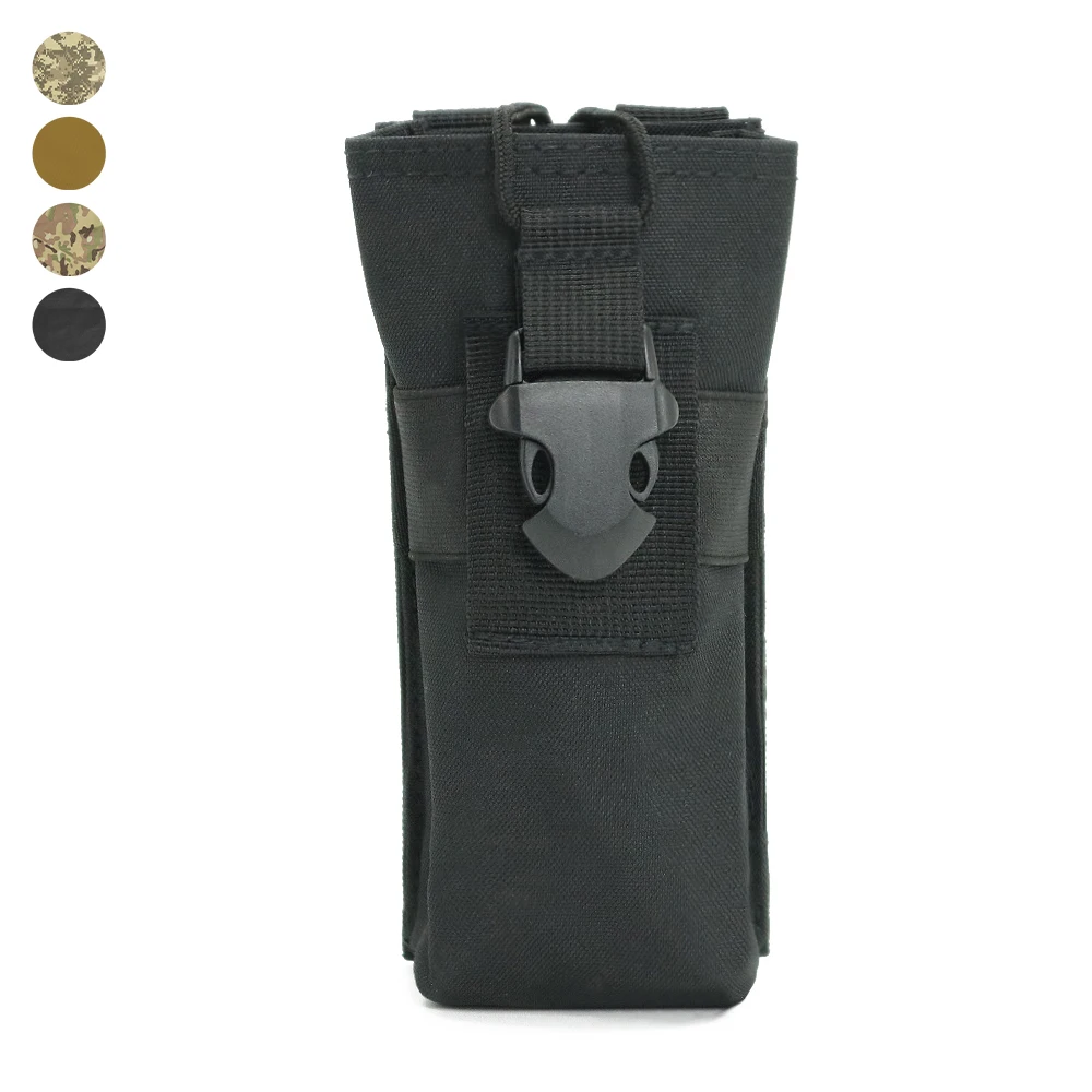 Tactical Molle Radio Holder Walkie Talkie Pouch Waist Bag Two Ways Nylon Radio Pouch Mag Pocket