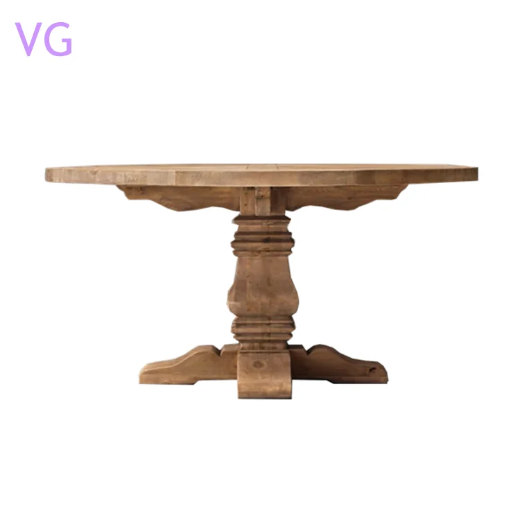 circle dining table solid wood customized table for sale