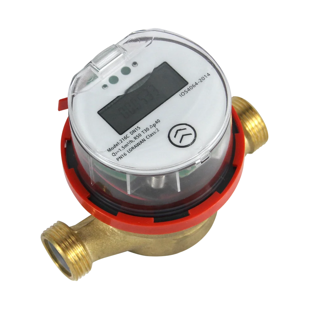 Zhongpei domestic water meter/ DN15 single flow non-valve /smart brass water meter with LORAWAN module