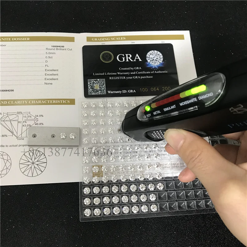  Zuanfa оптовая продажа. 5ct 1ct 2ct 3ct 4ct GRA сертификат свободные moissanite Алмазы fl d Цвет