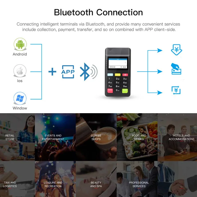 ZCS Z70 mpos terminal serve the merchants deal with different network accepts payments of magnetic IC cards and contactless/NFC