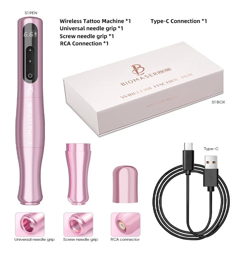 Permanent Makeup Training Tool Machine Custom Wireless PMU Manufacturer Direct Permanent Makeup Machine with 1 Extra Battery