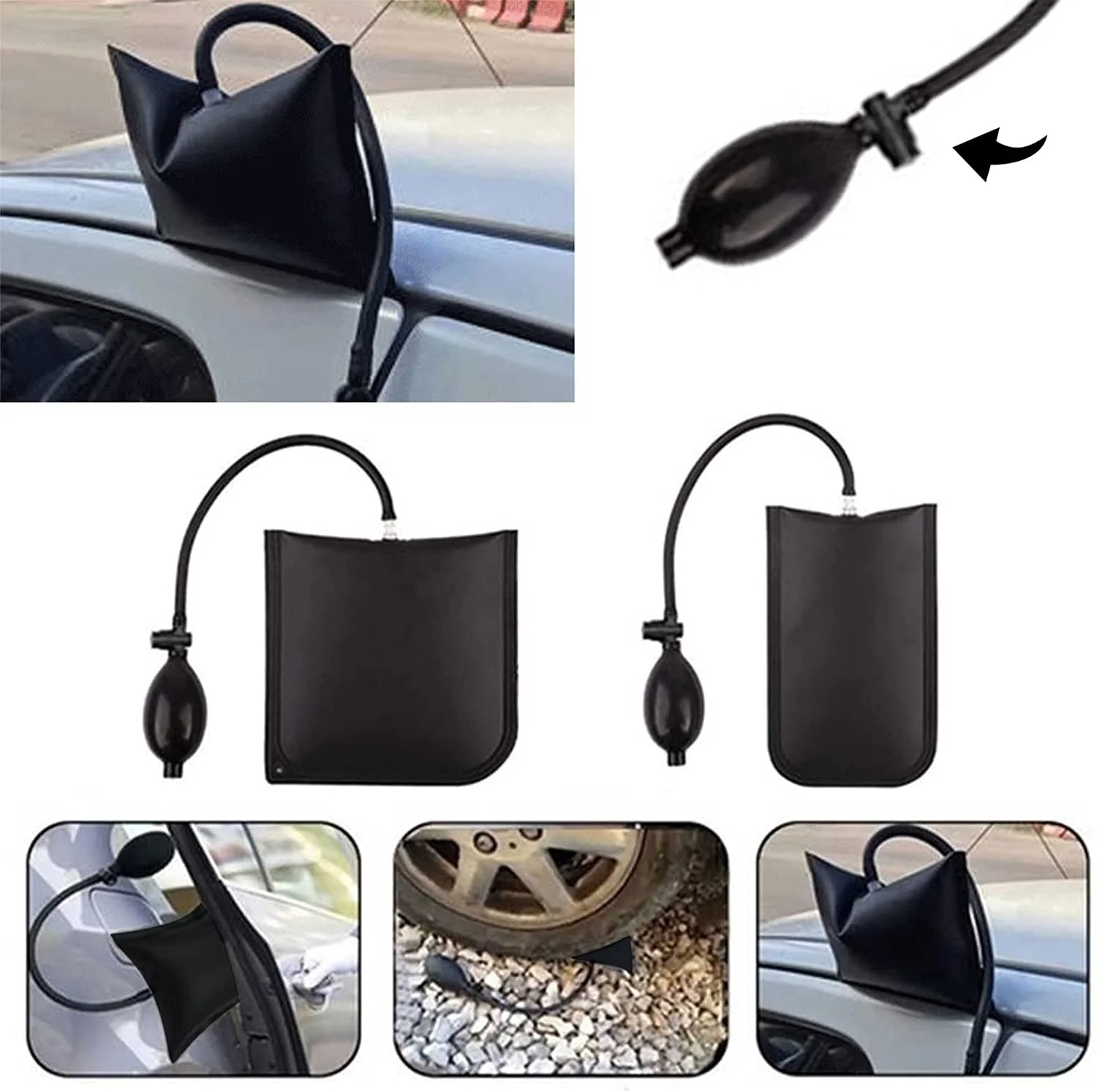 22pcs Emergency Automotive Car Trim Removal Lock PickTool Can Quick Opening Door Opener Lockout Kit with Air Wedge