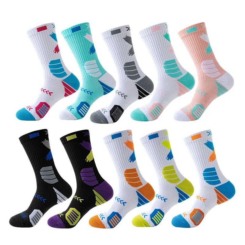 Athletic custom high quality elite basketball running socks compression