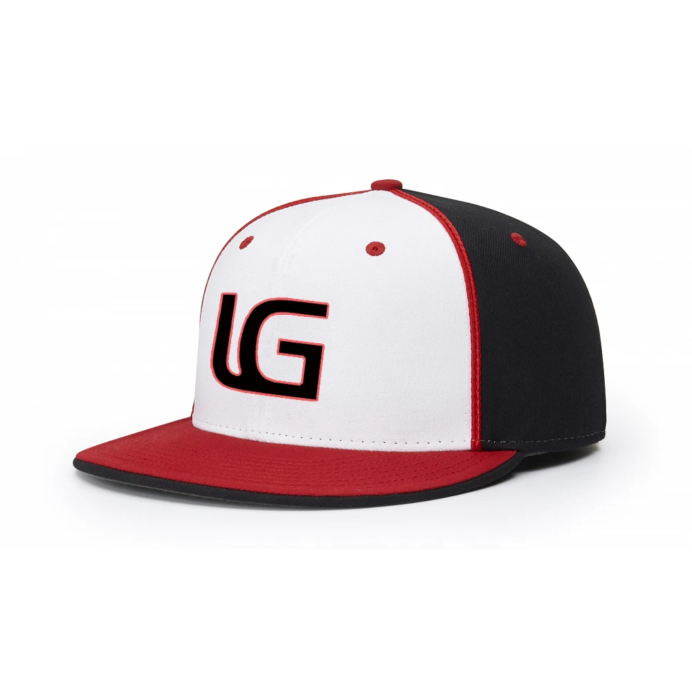 Wholesale Factory gorras closed back mens 6 panel embroidery sports dad custom logo flat brim baseball flex fit fitted cap hats