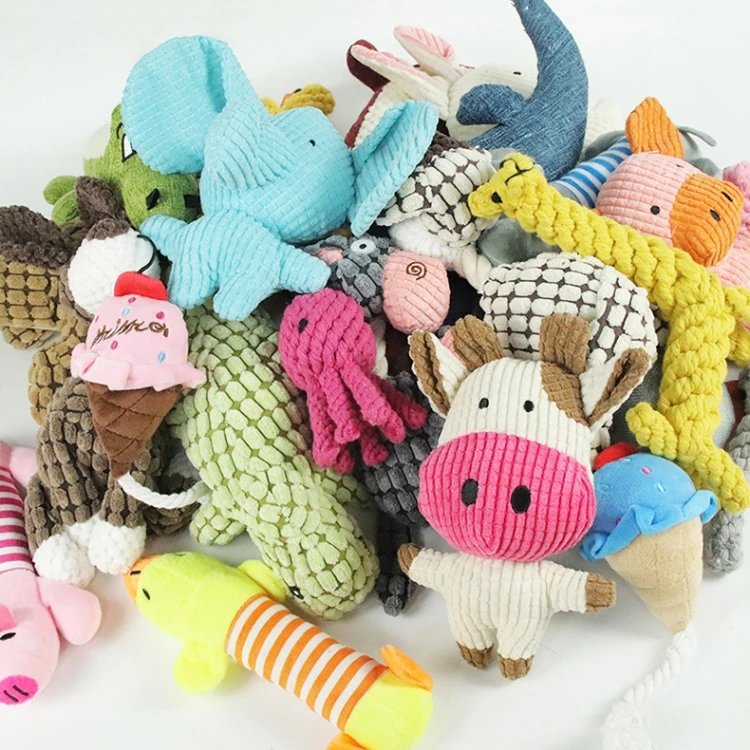 Factory Direct Sales Bite-Resistant Teeth Cleaning Pet Cartoon Doll Toy For Dog