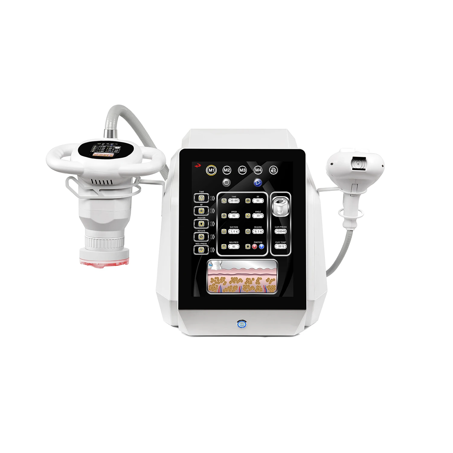 Vera Roller Massage 360 Rotation Rollers Cellulite Reduction Face Eyes Rf Lifting Vacuum Body Slimming Machine For Weight Loss