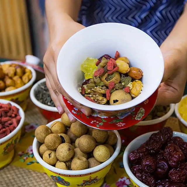 Wholesale Five Treasure Tea Chinese wolfberry and jujube health chrysanthemum Womb tea For Men fertility tea
