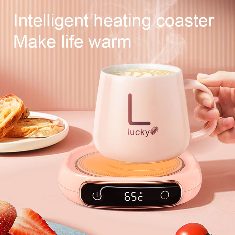 New Arrival Home Office Desk Use Electric Beverage Cup Pad Warmer Heating Plate Tea Water Milk 3 Temperatures Coffee Mug Warmer