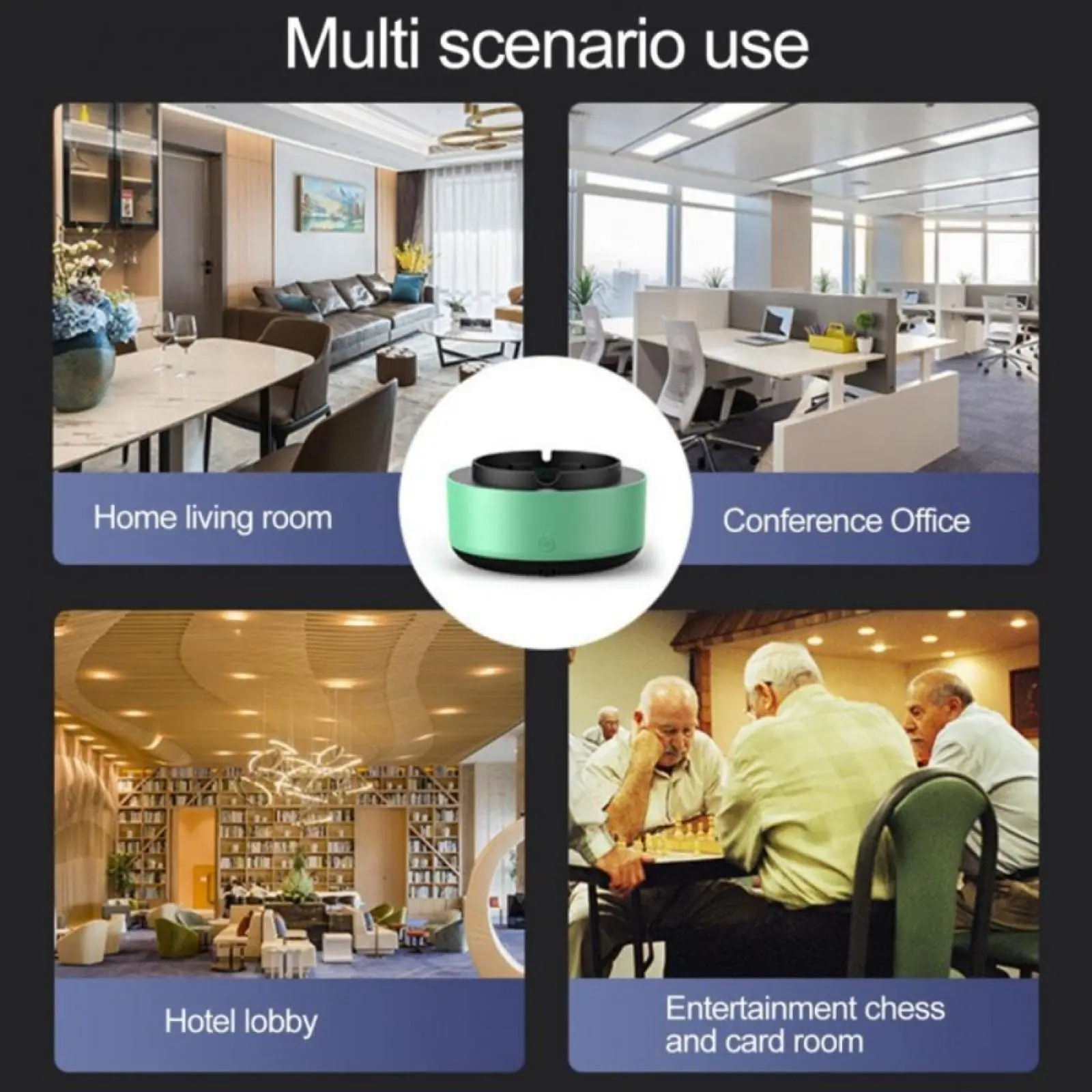 Smoke Removal Air Purification Ashtray Anion Purification Practical Automatic Purifuer Ashtray Portable Gadgets For Car Ashtray