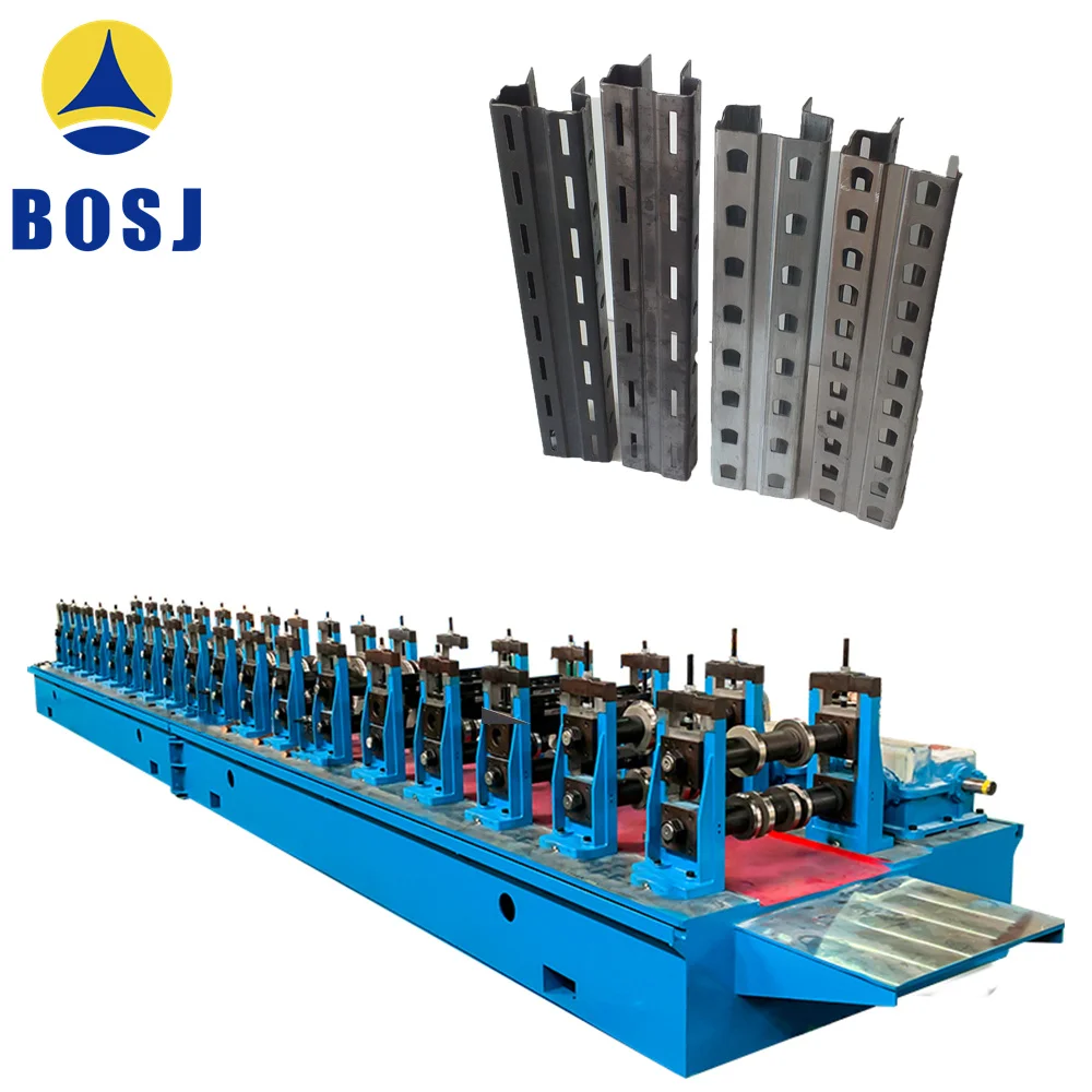 Supermarket Rack Post Making Machine Pallet Rack Upright Roll Forming Machine