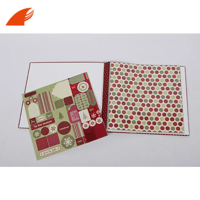12 X 12 IN luxury printed  paper cover scrapbook album