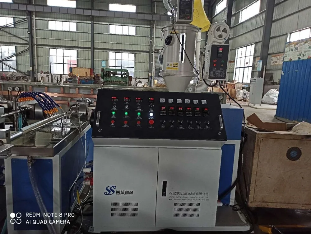 PVC Spiral plastic pipe extrusion making machine