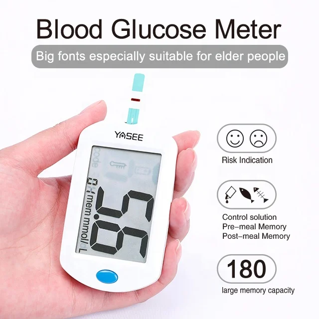 YASEE High quality Wholesale Ambulatory Glucometro Digital Home Blood Sugar Tester