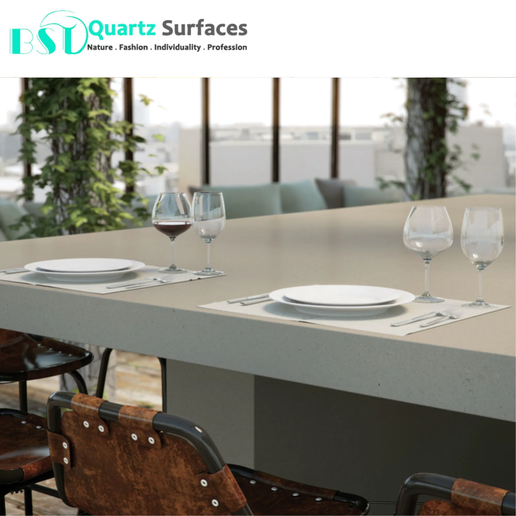 Sleek Concrete Quartz Stone Construction Materials Floor Azulejos Grey Kitchen Quartz Marble Carreaux Sol 60x60 Porcelain Tiles