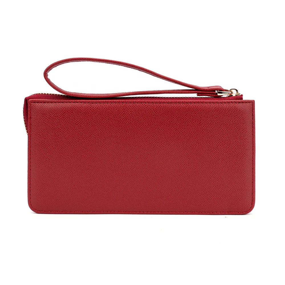 Baellerry  Pu Leather Phone Purse Ladies Small Zipper Handbag Trendy Women Long Leather Card Cash Wallet