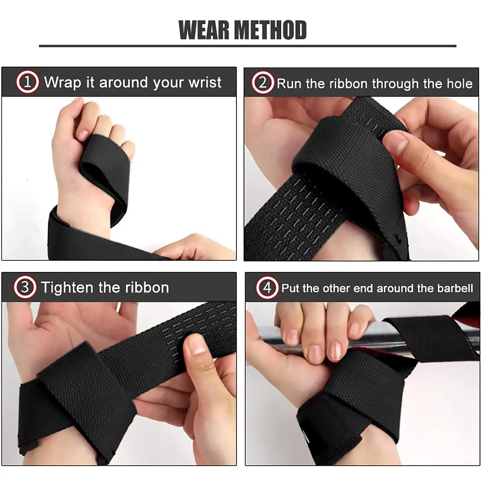 Exercise enhancement strap grip strap Fitness tension strap Pull up dumbbell silicone anti-slip wear hard pull strap