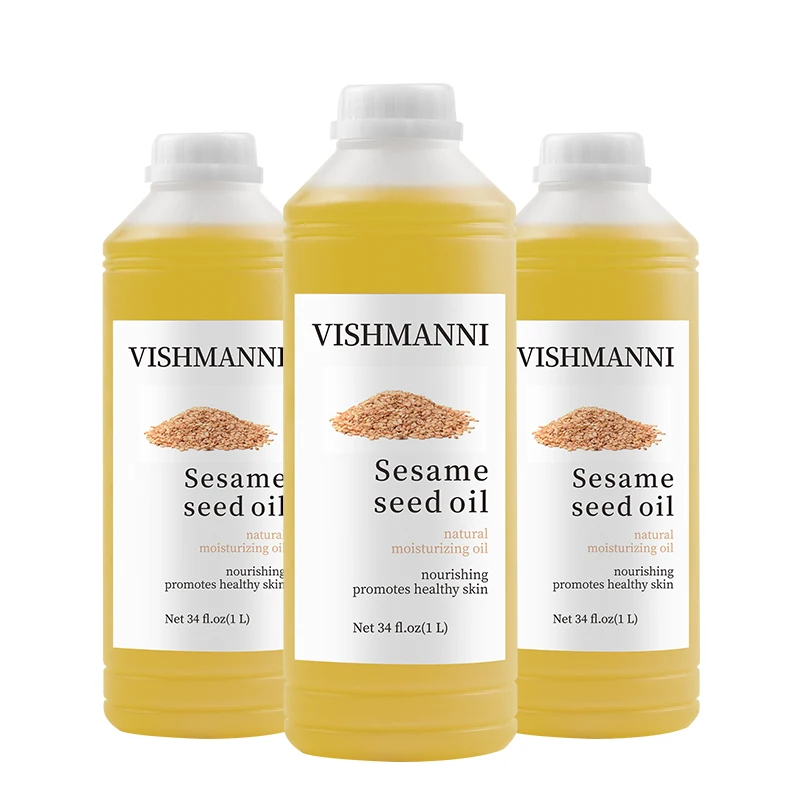 
High Temperature Press Sesame Oil 100% Organic Edible Sesame Seed Carrier Oil 