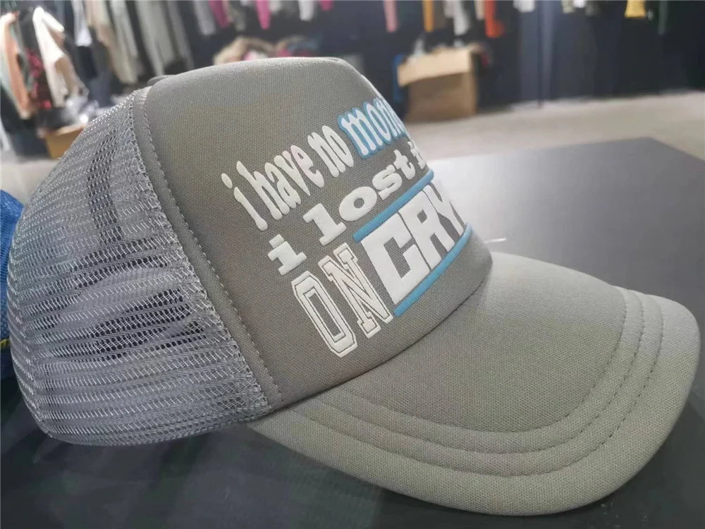 New Fashion Customized Puff Printing Sports Baseball Cap High Quality Custom Patterns Logo 3D Puff Print Trucker Hat