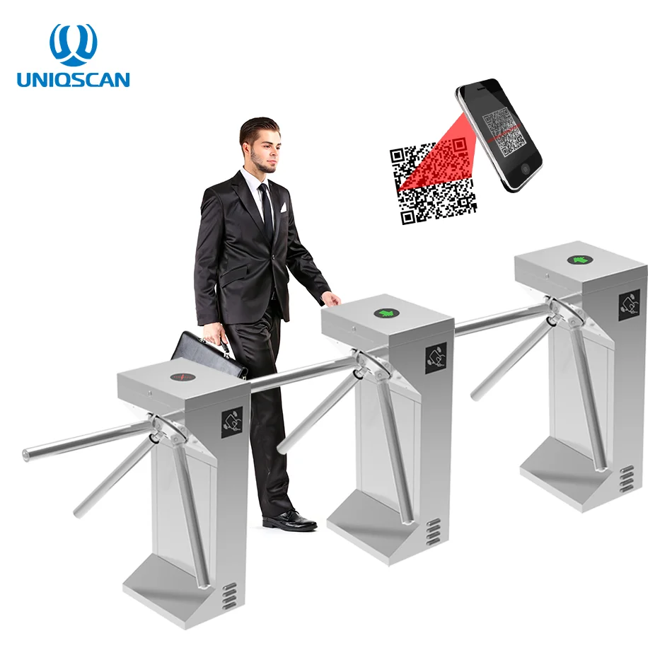 Turnstiles Swing Gates Automatic System Supermarket Entrance Tripod Mechanism Rfid Card Reader Security Turnstile Gate