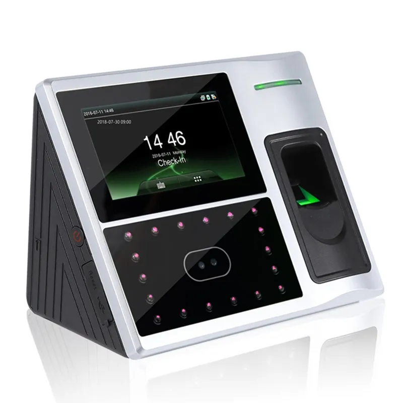 Face202 face recognition fingerprint biometric device time attendance system with access control
