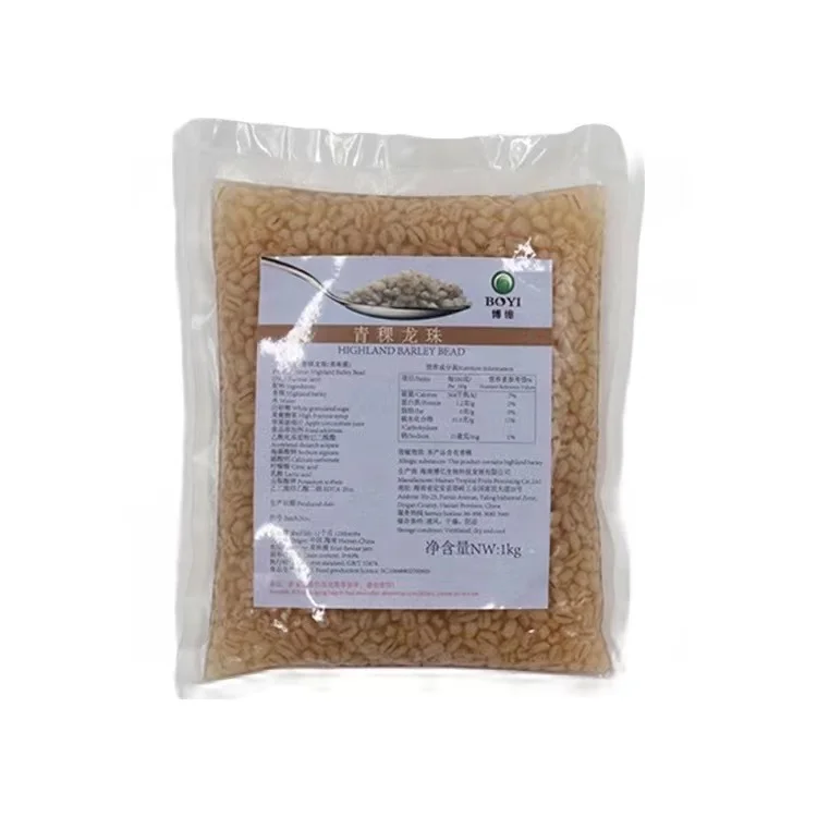 1KG Wholesale Supplier Of Hainan Tropical Fruits Company Highland Barley Popping Pearls For Bubble Tea Ingredients